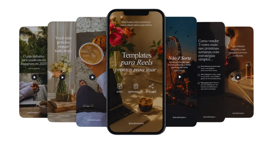 Templates de Reels prontos para editar, personalizar e publicar